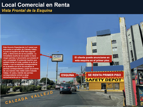 Local Comercial En Renta Calzada Vallejo