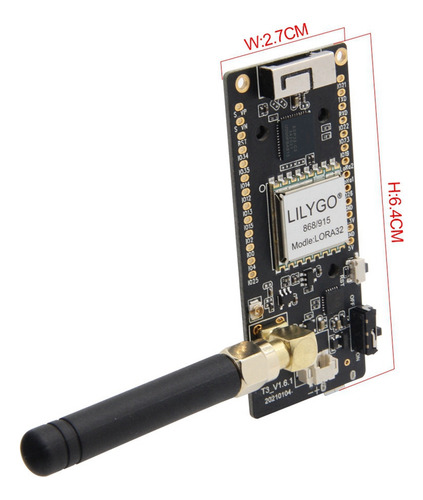 Placa De Desarrollo Lilygo Lora32 V2.1 Esp32 Con Wifi Y Blue