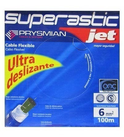 Imagen 3 de 10 de Cable 6mm Unipolar Superastic Pirelli Prysmian X100mts