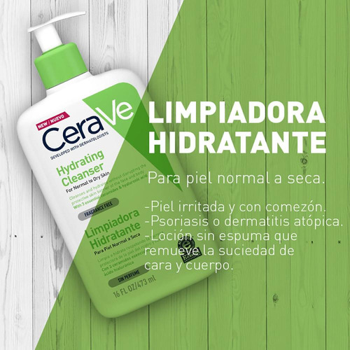 Limpiadora Hidratante Rostro Y Cuerpo Cerave 473ml