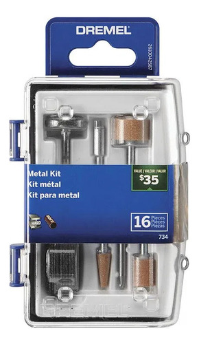 Kit Para Metal 16 Accesorios Para Minitorno Dremel 734