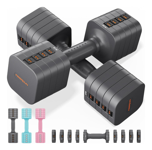 Set De Mancuernas Ajustables 2 En 1 0.9 1.8 2.7 3.6 4.5 Kg
