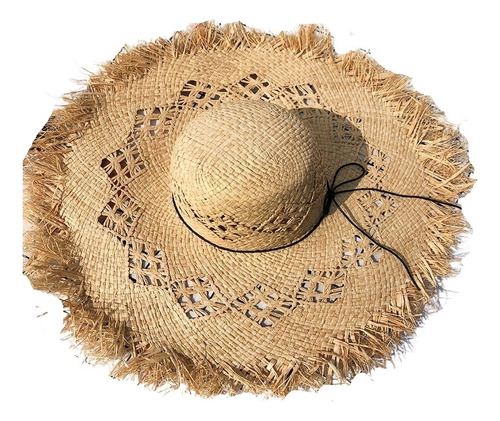 Sombrero De Rafia Hueco De Verano.