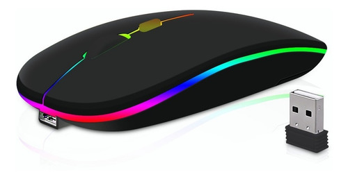 Mouse Inalámbrico Recargable Goojodoq M06 Negro