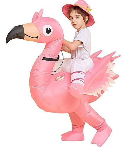 Traje Inflable Halloween Flamingo Montar Extraño
