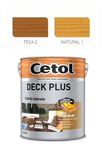 Imagen 2 de 6 de Cetol Deck Plus 4 Lts - Protector Para Pisos Deck