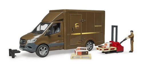 Imagen 2 de 5 de Mercedes Benz Sprinter Ups Bruder Escala 1:16