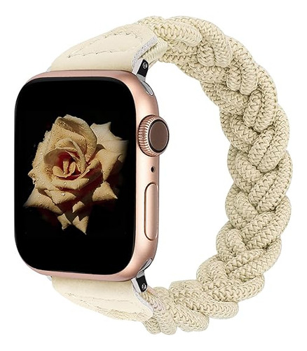 Malla Trenzada Elastica Para Apple Watch 49/45/42mm M Starl