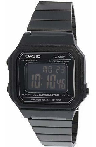 Casio B650wb1b Reloj De Cuarzo Negro De Acero Inoxidable