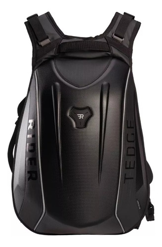 Mochila Moto Semirigida Portacasco Con Cobertor Lluvia Tedge