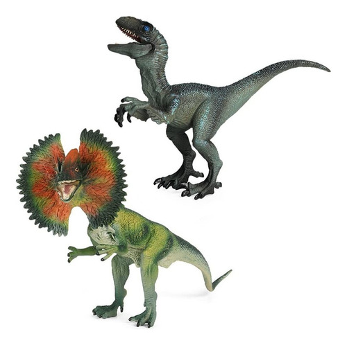 Dinosaurio Eoivsh Juguete De Dilofosaurio Y Velociraptor Dns