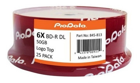 Piodata 50gb 6x Bd-r Dl 25 Blu Rays De 50gb Cada Uno