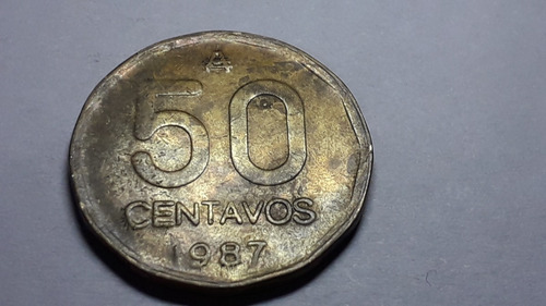 Moneda De 50 Ctvos De Austral Argentina 1987 - Cat 050