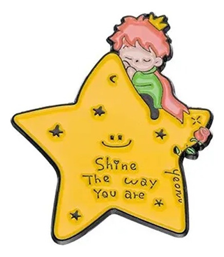 Broche Pin Metálico De El Principito En La Luna