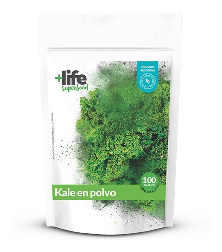 Kale Orgánico En Polvo Puro Calidad + Life Suplemento