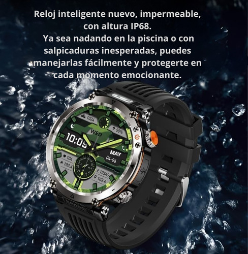 Reloj Inteligente Resistente Al Agua Monitoreo De Salud