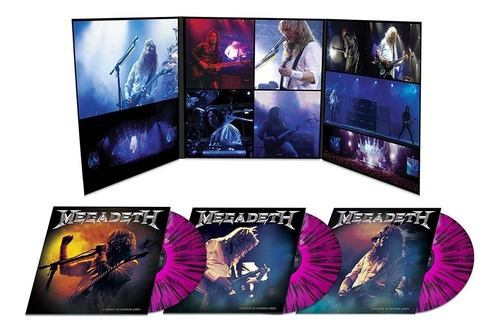 Megadeth A Night In Buenos Aires Lp 3vinilos Color Morados 