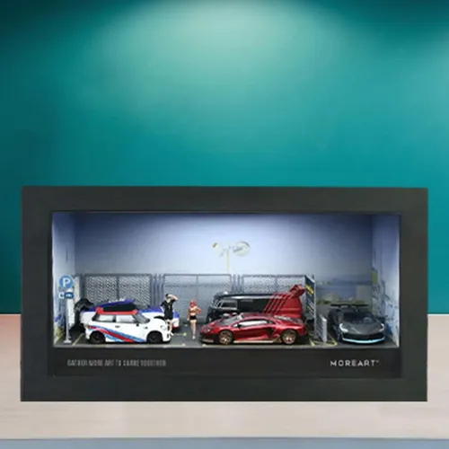 Modelo Em Escala 1:64 Car Show Car Vehicle Garage Style A