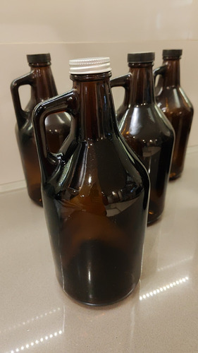 Botellón Ámbar Growler 1,9 Lts Ideal Cerveza Ambar