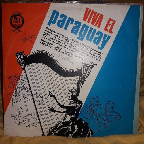 Vinilo Viva El Paraguay Irala Escobar Ortiz Sampayo F3