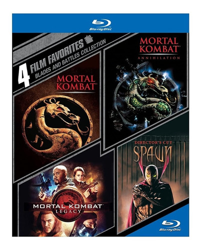 Blu-ray Mortal Kombat 1 & 2 + Legacy Part 1 + Spawn