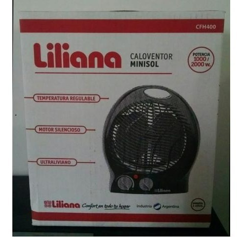 Calefactor Eléctrico Caloventor Liliana Cfh400 Minisol 220 V