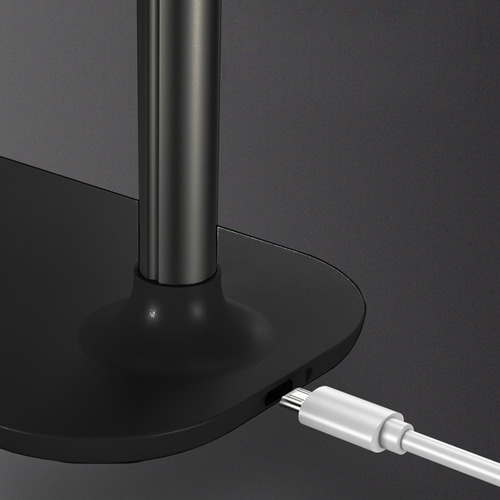 Cargador Inalambrico Fukuoka Ph02n Con Base Holder 45° De Inclinación Carga Rápida 10w , Negro