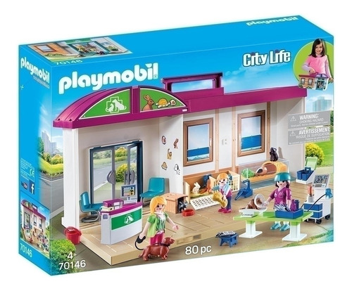 Playmobil Set De Veterinaria Con Accesorios Palermo V Lopez