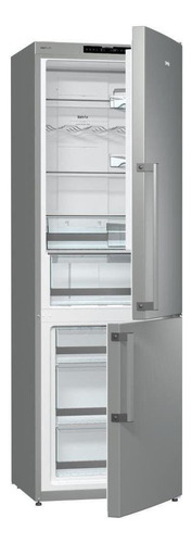 Geladeira no frost Gorenje NRK6192UX cinza-metálico com freezer 307L 220V