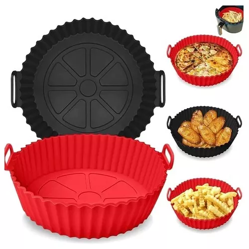 Molde Plato Tapete Silicona Para AirFryer Freidora De Aire - Muy Bacano