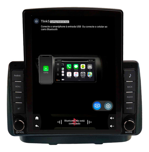 Multimídia Tesla Soaudio S8 Line Doblô 02/21 Octacore 4+64gb