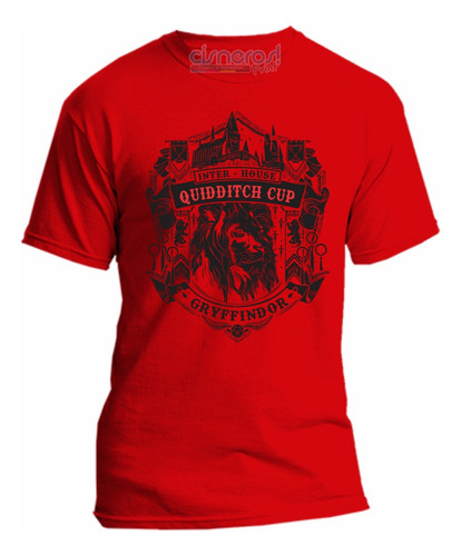 Playera Harry Potter Casas De Hogwarts Todas Las Tallas