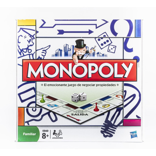 Juego De Mesa Monopoly Popular Familiar Hasbro Rex