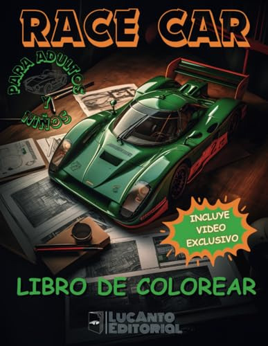 Libro De Colorear Coches: Dibujar Coches De Carreras, Divers