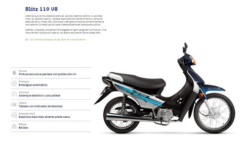 Moto Motomel Blitz 110 0km 2023 Ruta 3 Motos
