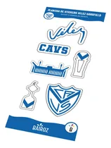 Comprar Plancha Sticker Autoadhesivos X6u Velez Sarsfield P\u002Fcelular