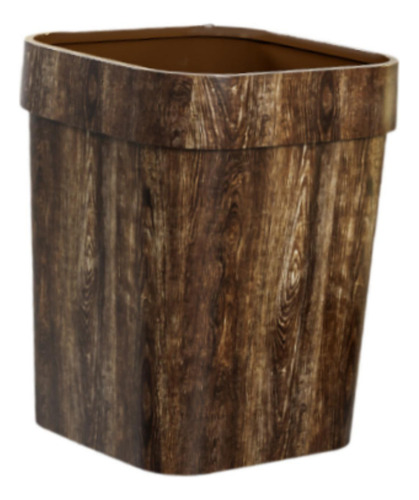 Lixeira Reciclável Decorativa Fazenda Casa L Marrom