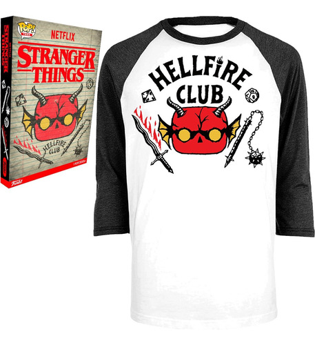Polera Stranger Things Hellfire Club Adult Boxed - Talla S