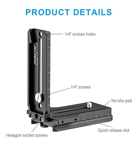 Soporte Vertical Para Cámara Réflex Digital Fomito En L, Qui