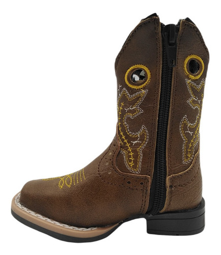 Bota Vaquera Para Niño Richard West 100 Camel (12.0 - 14.5)