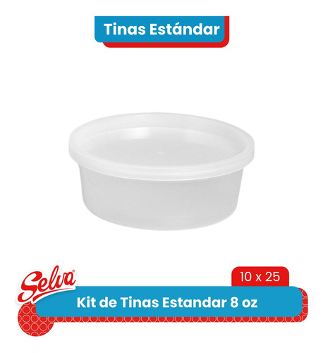 Kit De Tinas Estándar 8 Oz