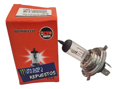 Bombillo Farola Eco Mn Dt125k Kmx Xen H4 12v 35/35w P43t Kto