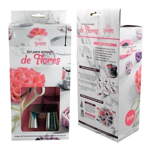 Imagen 4 de 8 de Set Para Armado De Flores Y Decorar Tortas Parpen
