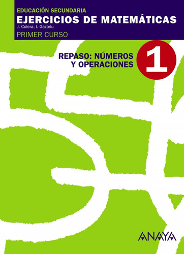 Libro Ejercicios Matematicas 1-1º.eso.(numeros Y Operacione