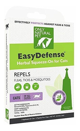 Sólo Naturales Pet Easydefense Squeeze-on Cat Control De Pul