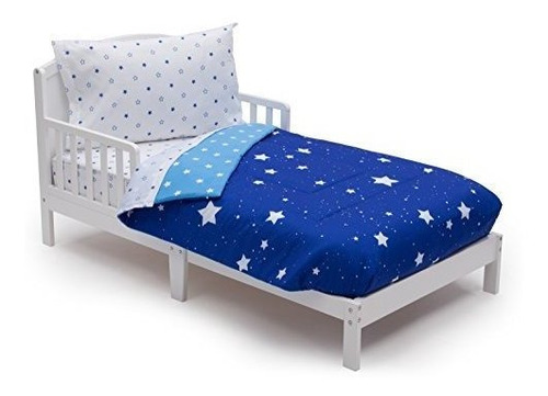 Toddler Bedding Set | Boys 4 Piece Collection | Fitted Sheet