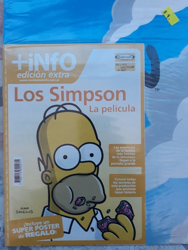 Revista +info Con Poster Los Simpson La Pelicula