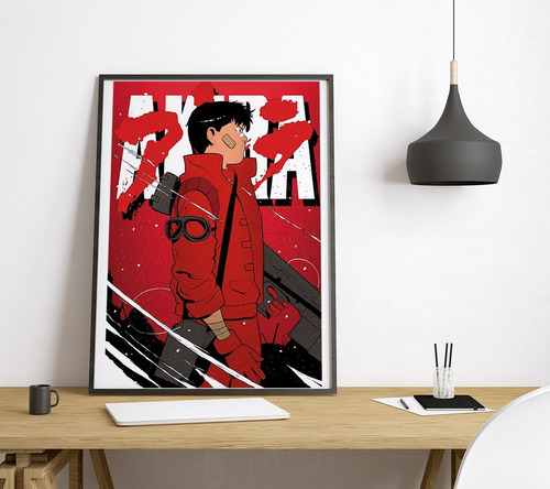 Vinilo Decorativo 30x40cm Poster Anime Akira 01 Manga