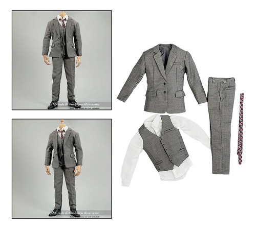 Conjunto De Traje Formal De 1:6, Ropa De Moda Para Figuras