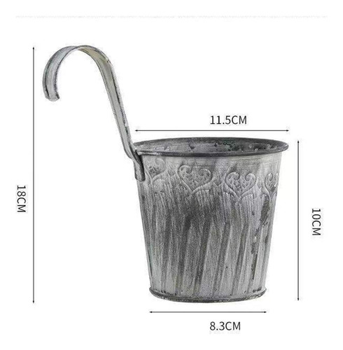 Maceta Colgante De Metal Retro Maceta Pequeña Para Ventana